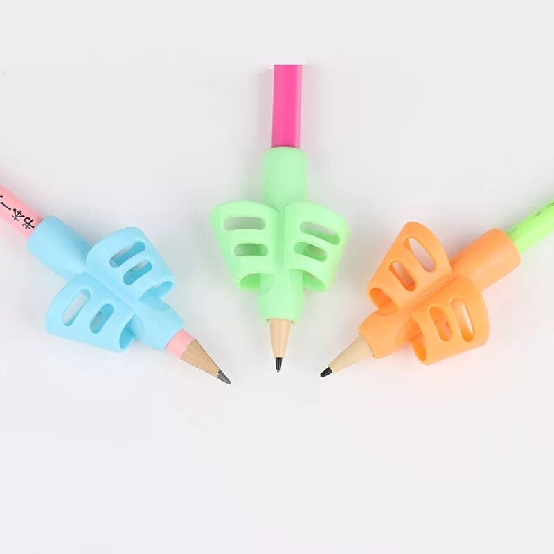 3Pcs Creative Two Finger Pencil Grips, Fingers Silicone Pen Holder For Students, Child Cute Writing Correction Stationery, Student Stationery Teaching Equipment 3Pcs Creative Two Finger Pencil Grips, Fingers Silicone Pen Holder For Students, Child Cute Writing Correction Stationery, Student Stationery Teaching Equipment